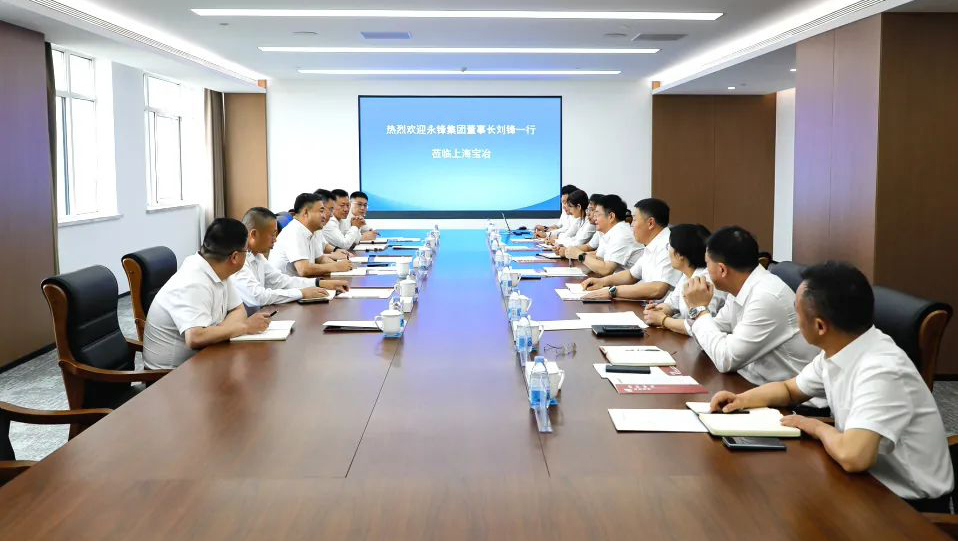 永锋集团董事长刘锋一行到访上海鉴黑担保网